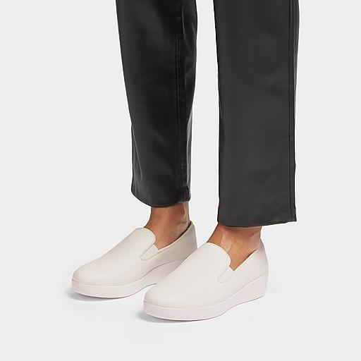 White slip store on loafers