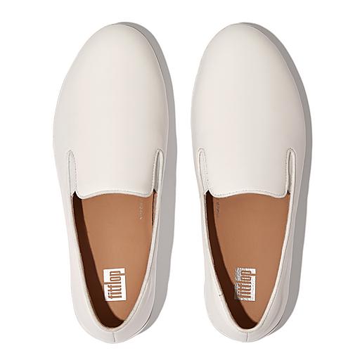 Leather slip on loafers on sale womens