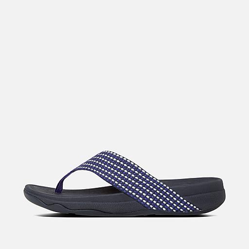 Fabric toe flip flops online