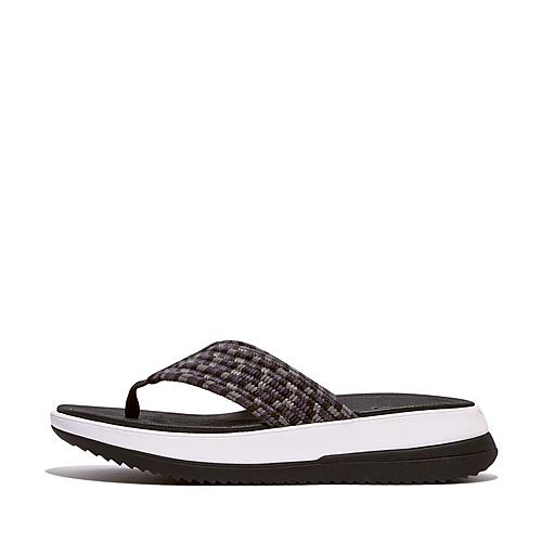 Women s Surff Cotton Webbing Toe Thongs FitFlop UK