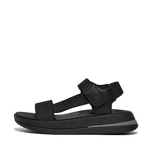 Women s Surff Leather Poly Back Strap Sandals FitFlop UK