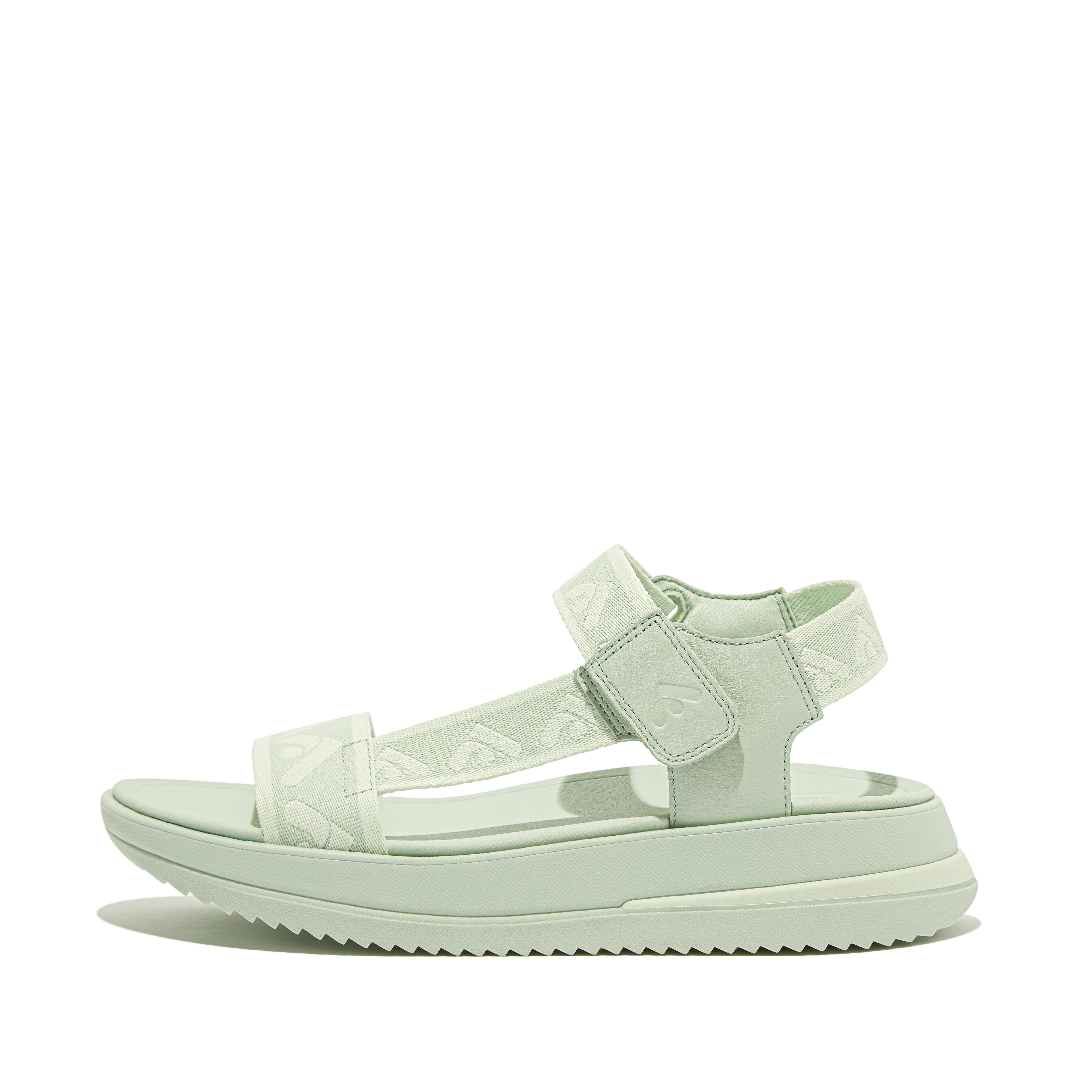 Women SURFF Webbing Back-Strap Sandals Webbing Polyester/Leather, Outlet