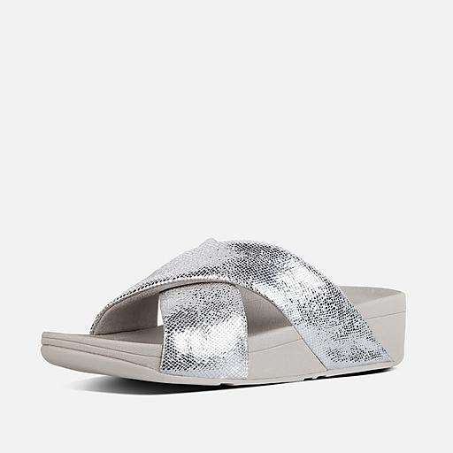 Swoop leather cross slides hot sale