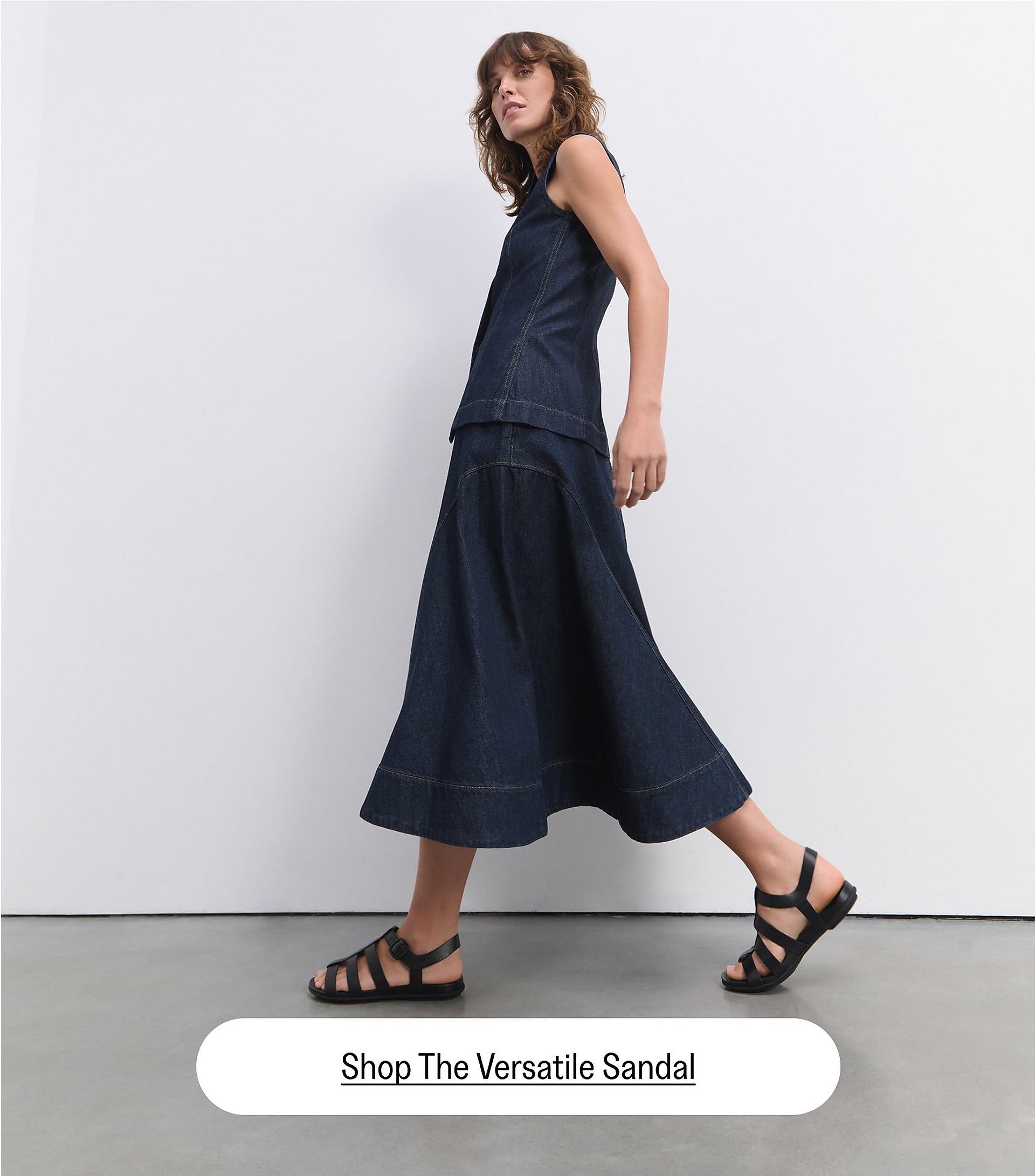 Woman Wearing fisherman Sandals