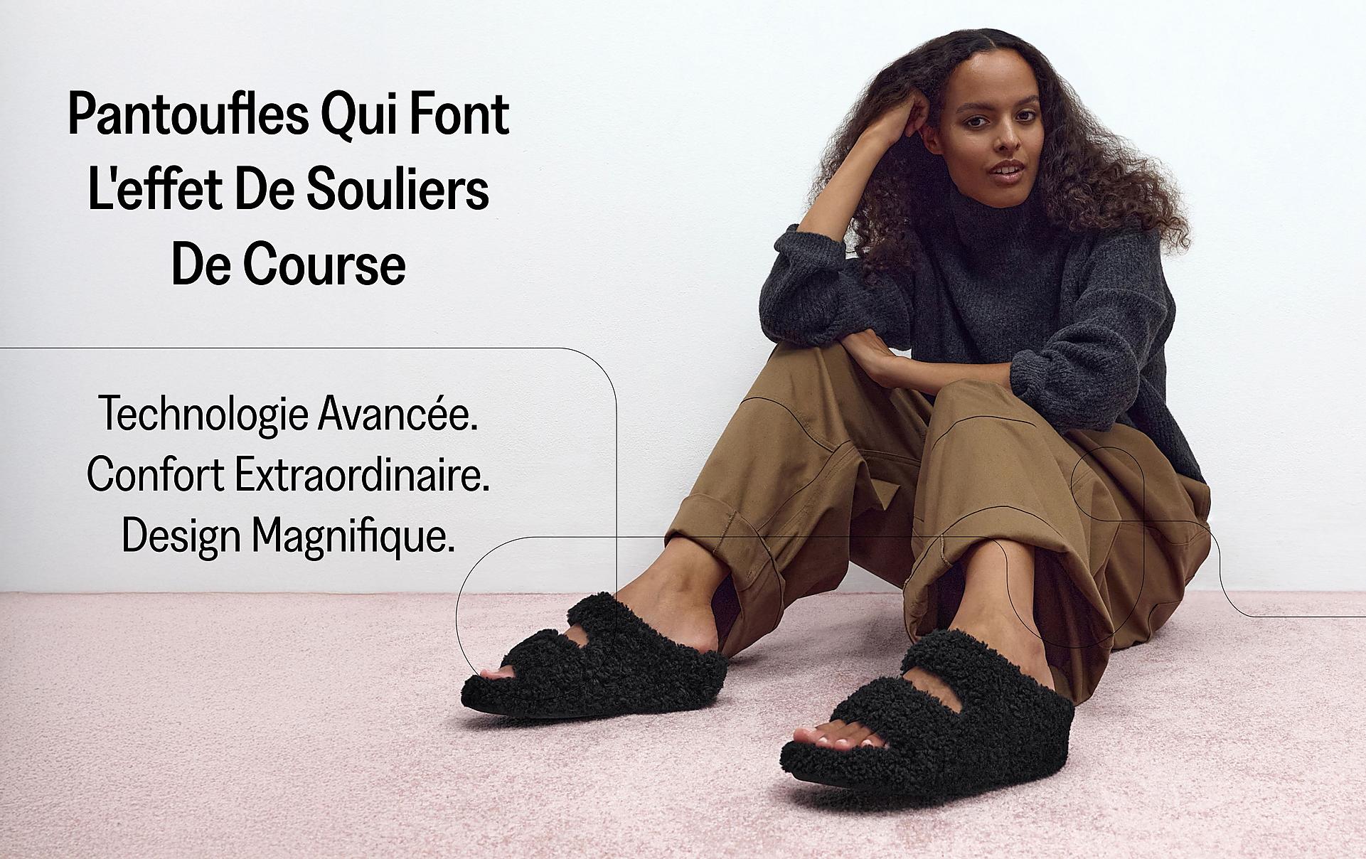 GEN-FF Buckle Curly-Shearling/Leather Mules