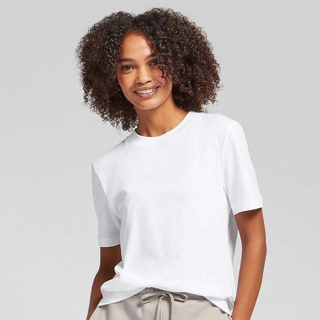 Women BASIC THREADS Crew T-Shirt Cotton, Full Price