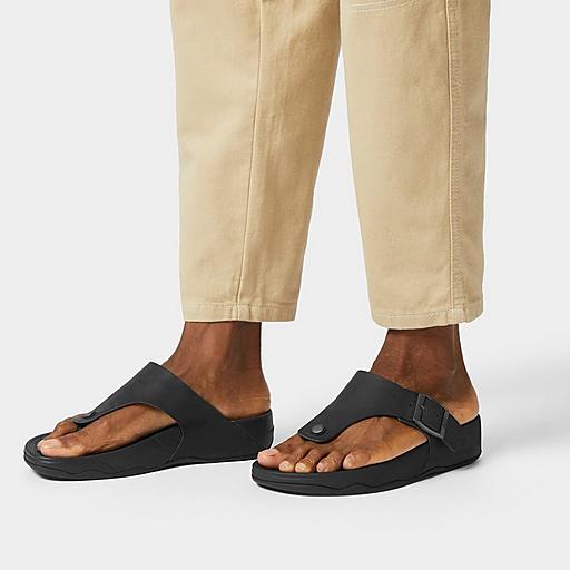 Buckle mens flip flops sale