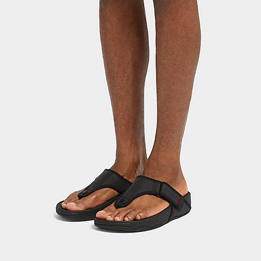 Men's Trakk-Ii Polyester-Faux-Leather Toe-Thongs | FitFlop US