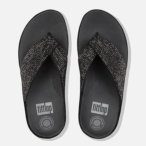 Women's Twiss Crystal Textile Toe-Posts | FitFlop US