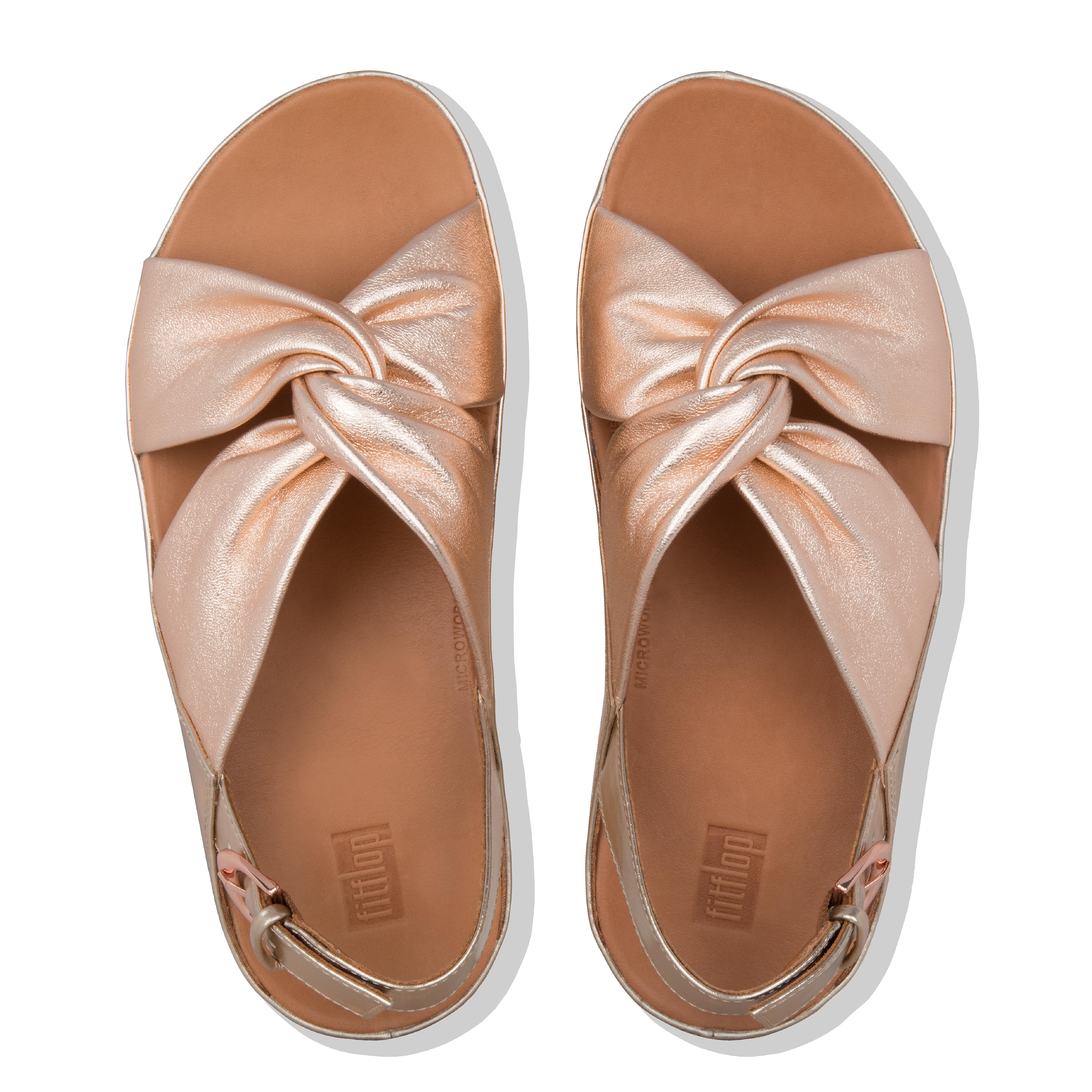 fitflop rose gold sandals