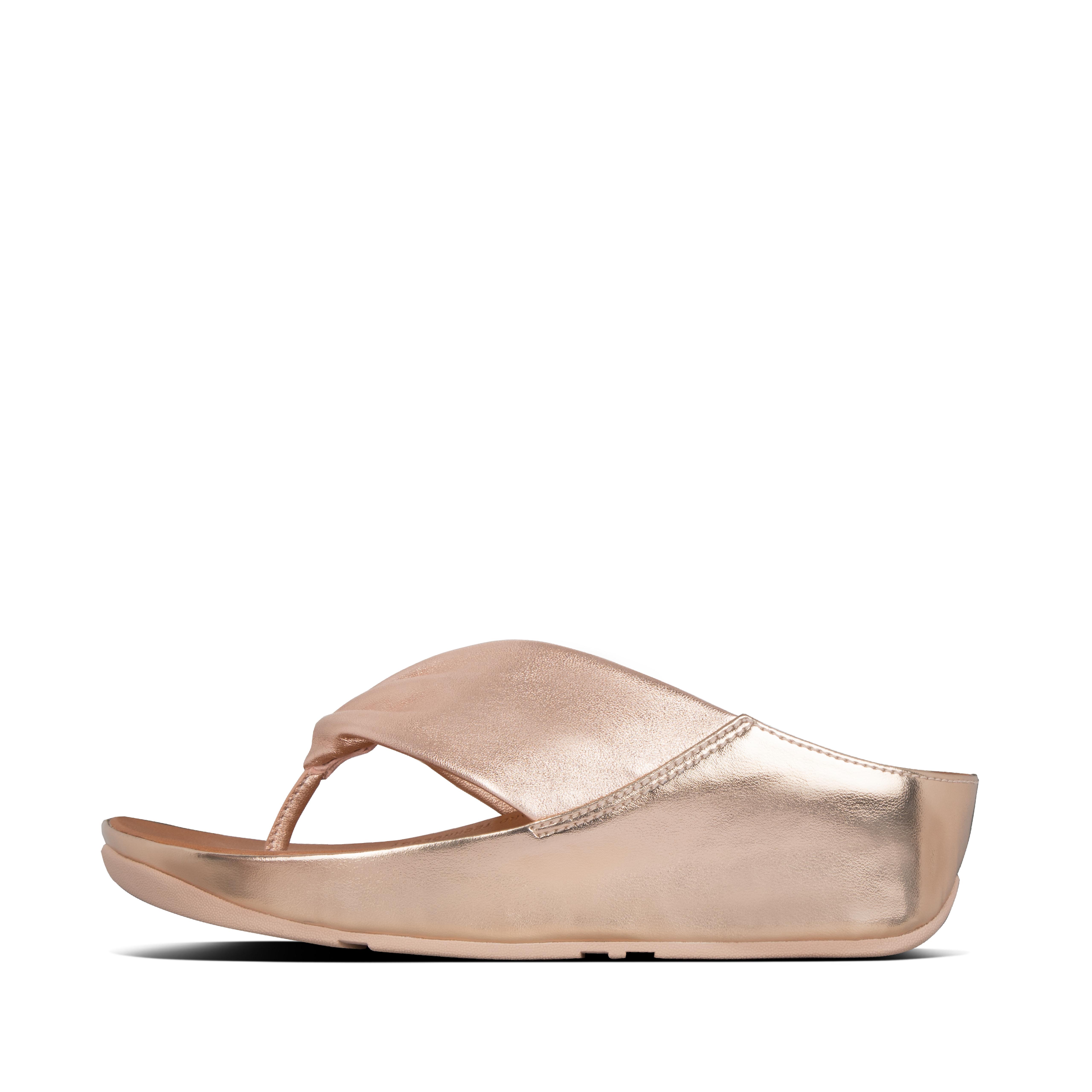 rose gold fitflop sandals