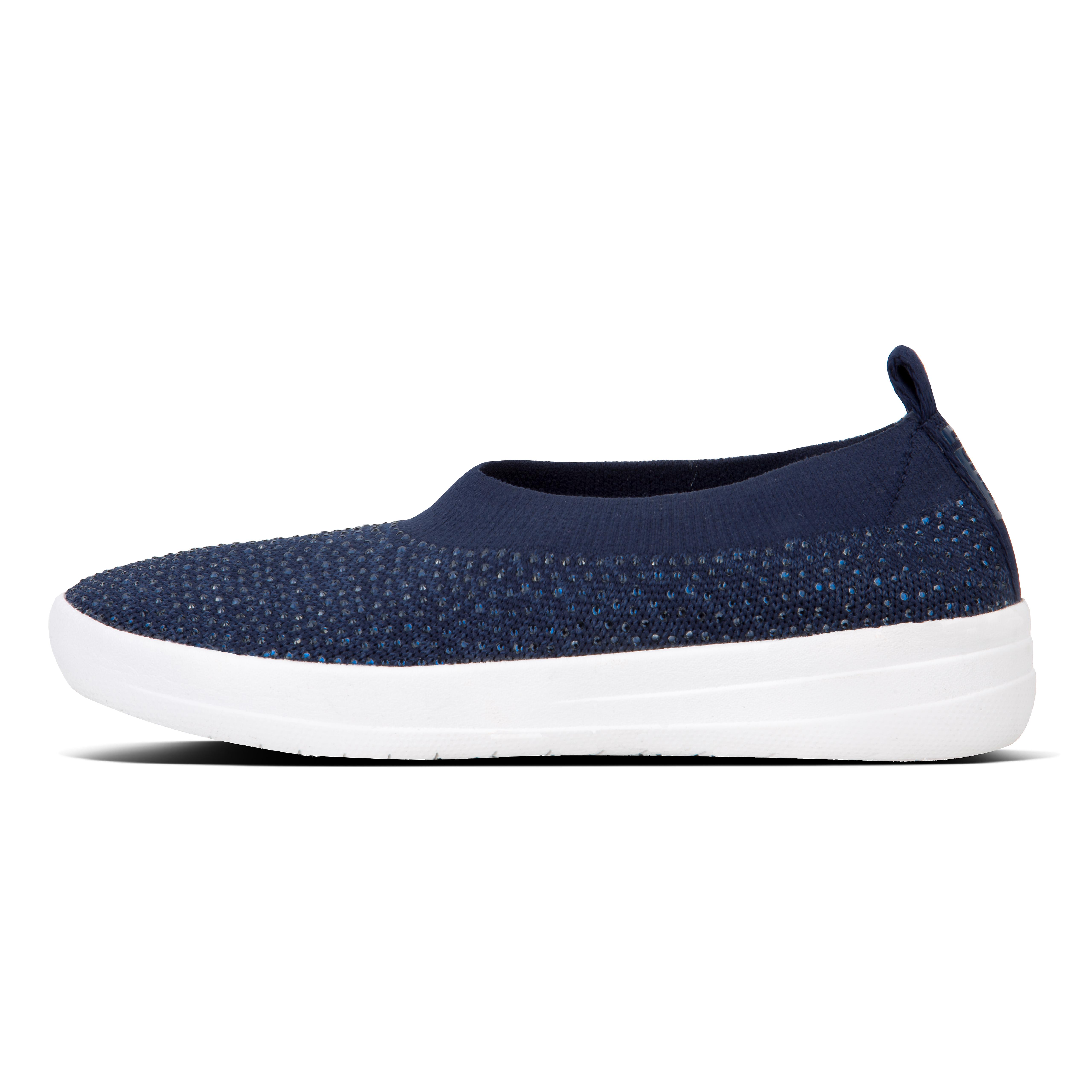 fitflop uberknit crystal sneakers