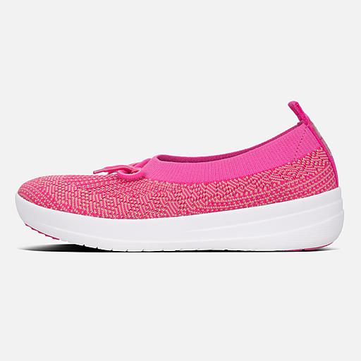 Fitflop uberknit slip on ballerina with bow outlet