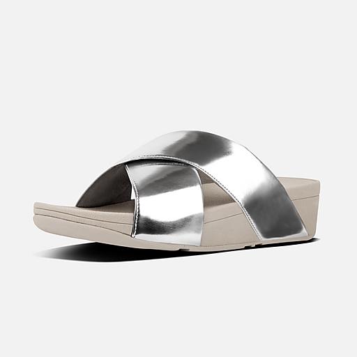 Fitflop lulu mirror cross slide sandals deals
