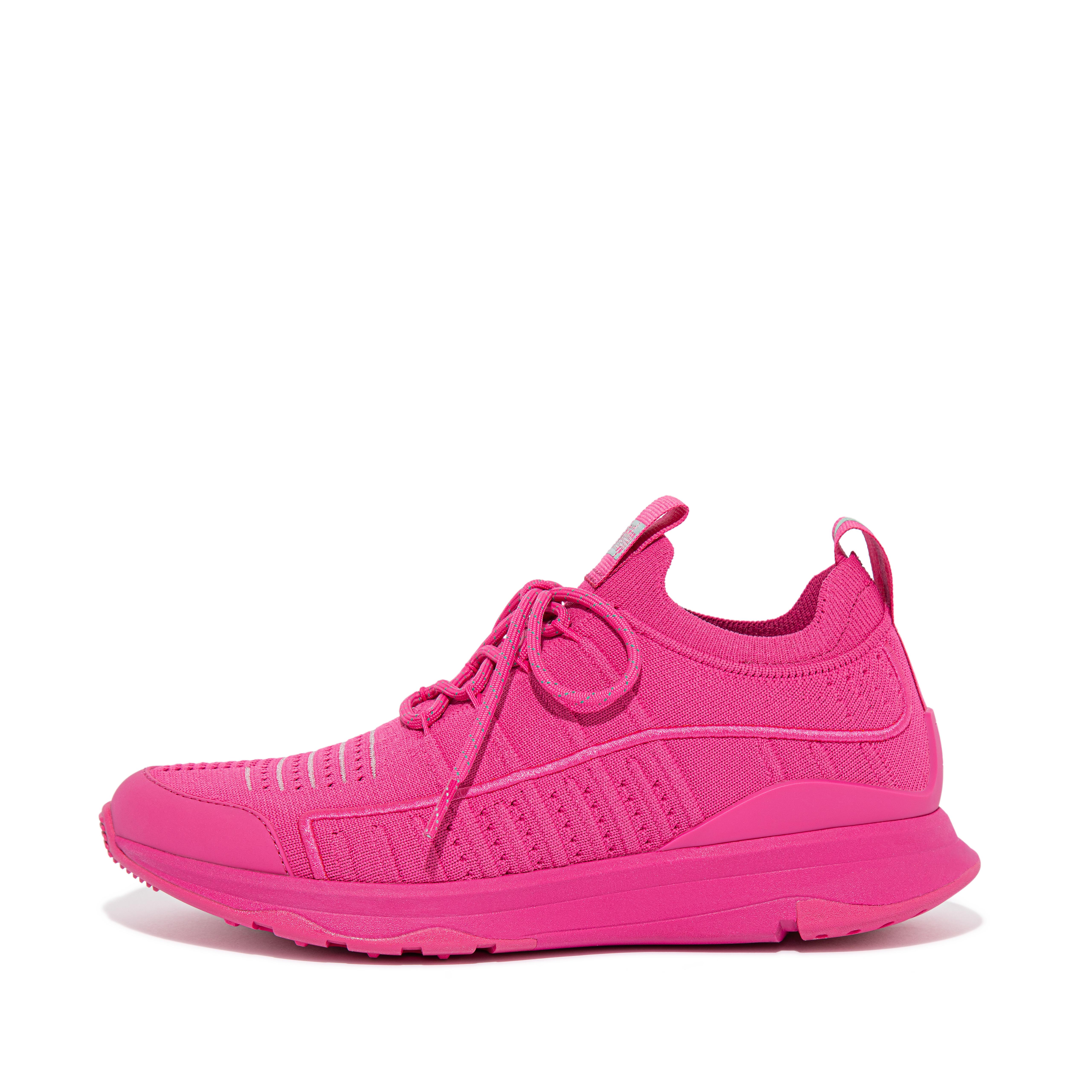 핏플랍 스니커즈 FitFlop VITAMIN FF Knit Sports Sneakers,Fuchsia Rose
