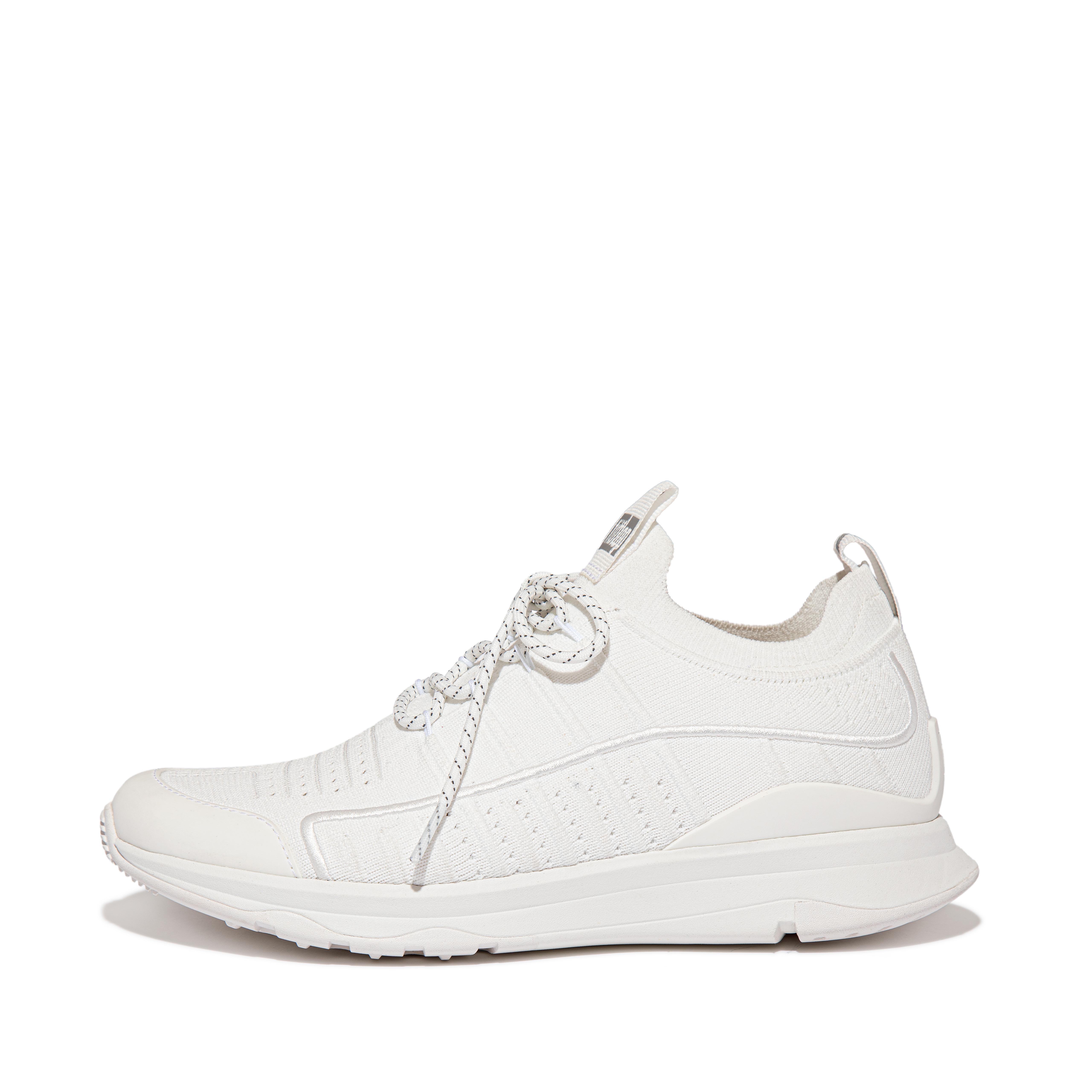 핏플랍 스니커즈 FitFlop VITAMIN FF Knit Sports Sneakers,Urban White