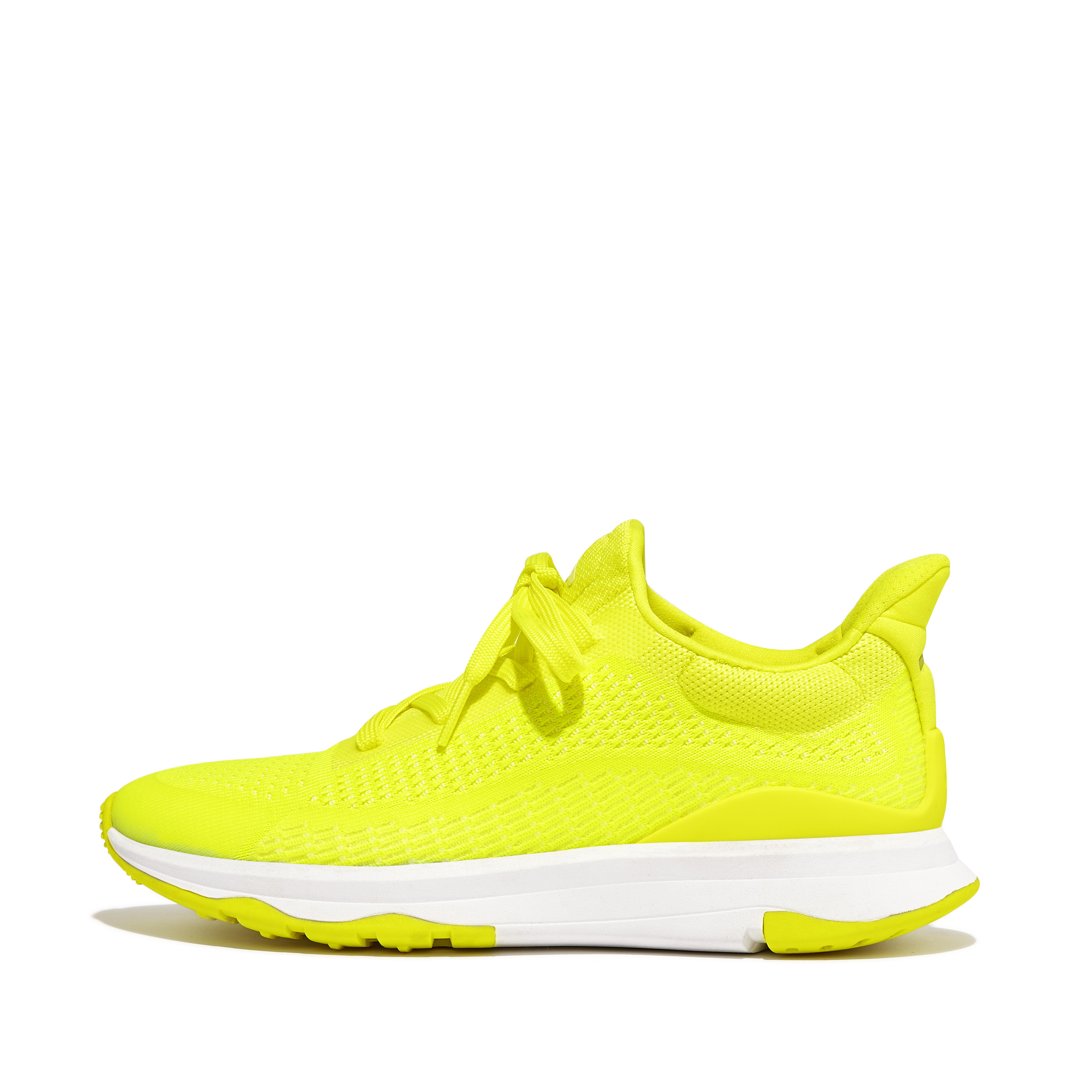 Women VITAMIN FFX Glow-In-The-Dark Knit Sports Trainers Textile, Outlet