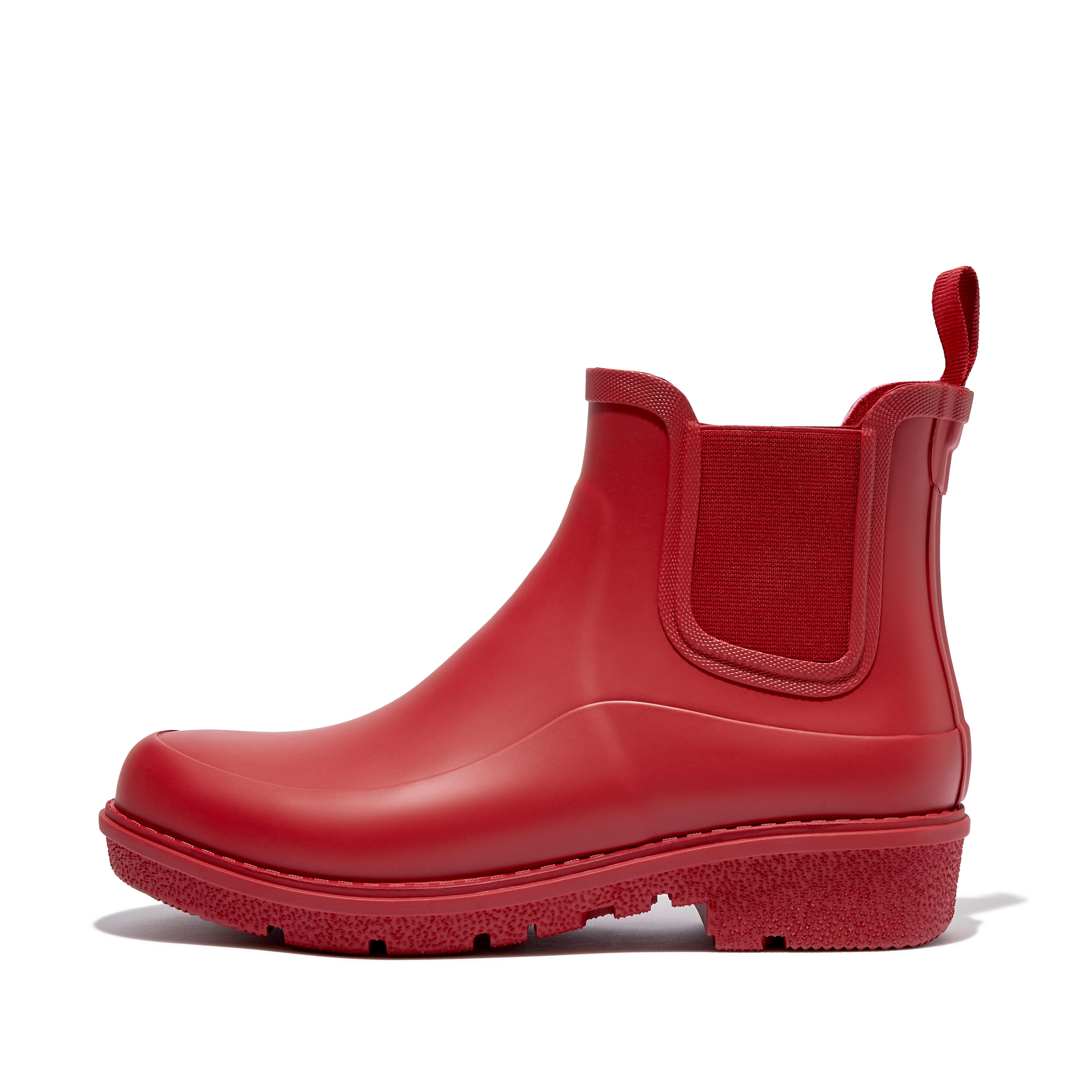 핏플랍 장화 (숏 레인부츠) Fitflop Chelsea Rain Boots,Rich Red