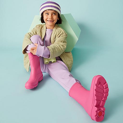 Pink best sale kids wellies