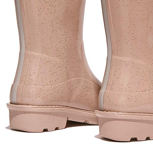 Rose gold deals glitter rain boots