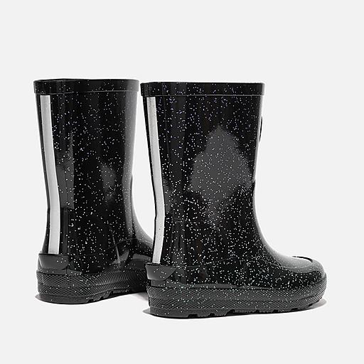 Black glitter boots toddler best sale