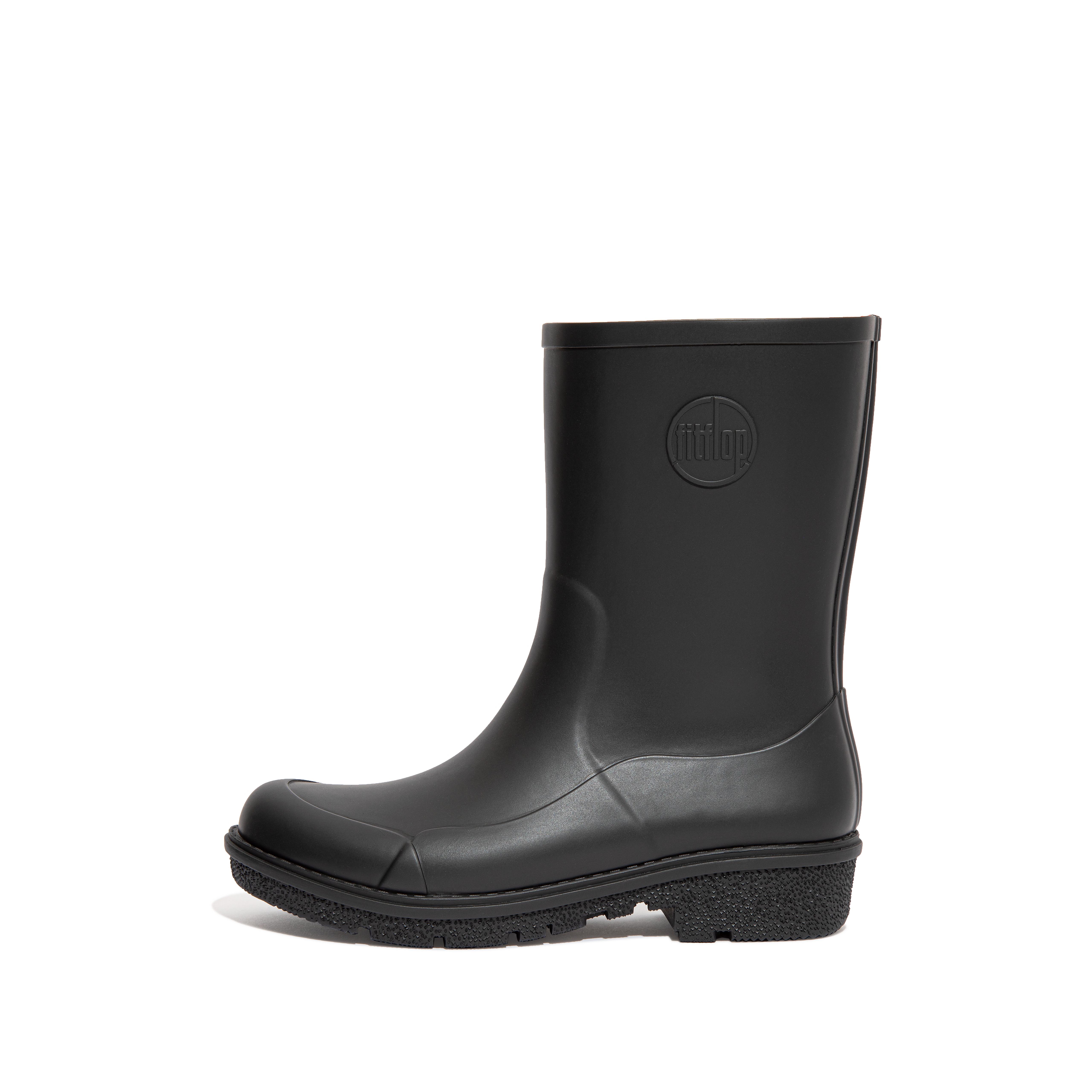 핏플랍 장화 (레인부츠) FitFlop WONDERWELLY Short Rain Boots,All Black