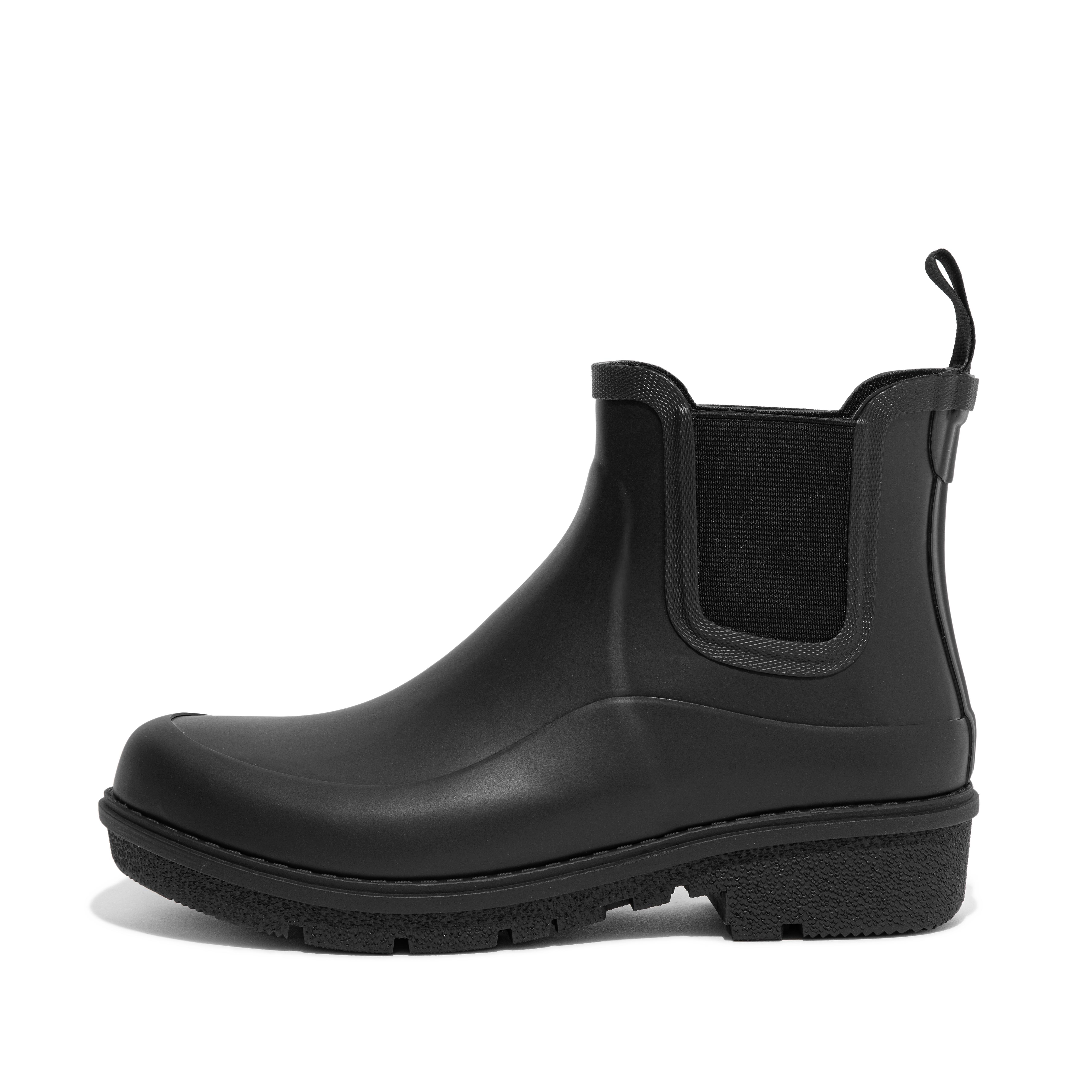 핏플랍 장화 (숏 레인부츠) FitFlop Chelsea Rain Boots,All Black