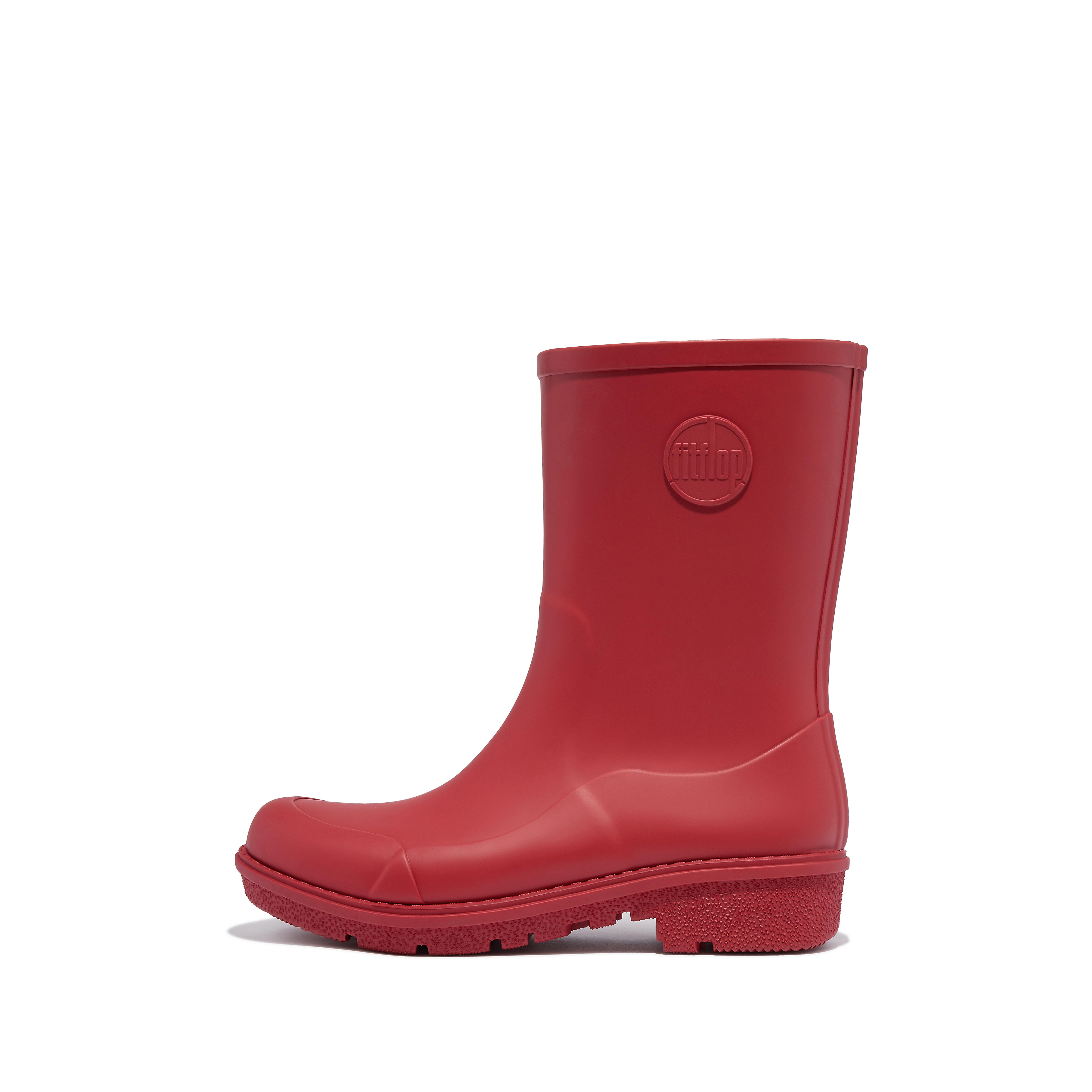 핏플랍 장화 (레인부츠) Fitflop Short Rain Boots,Rich Red