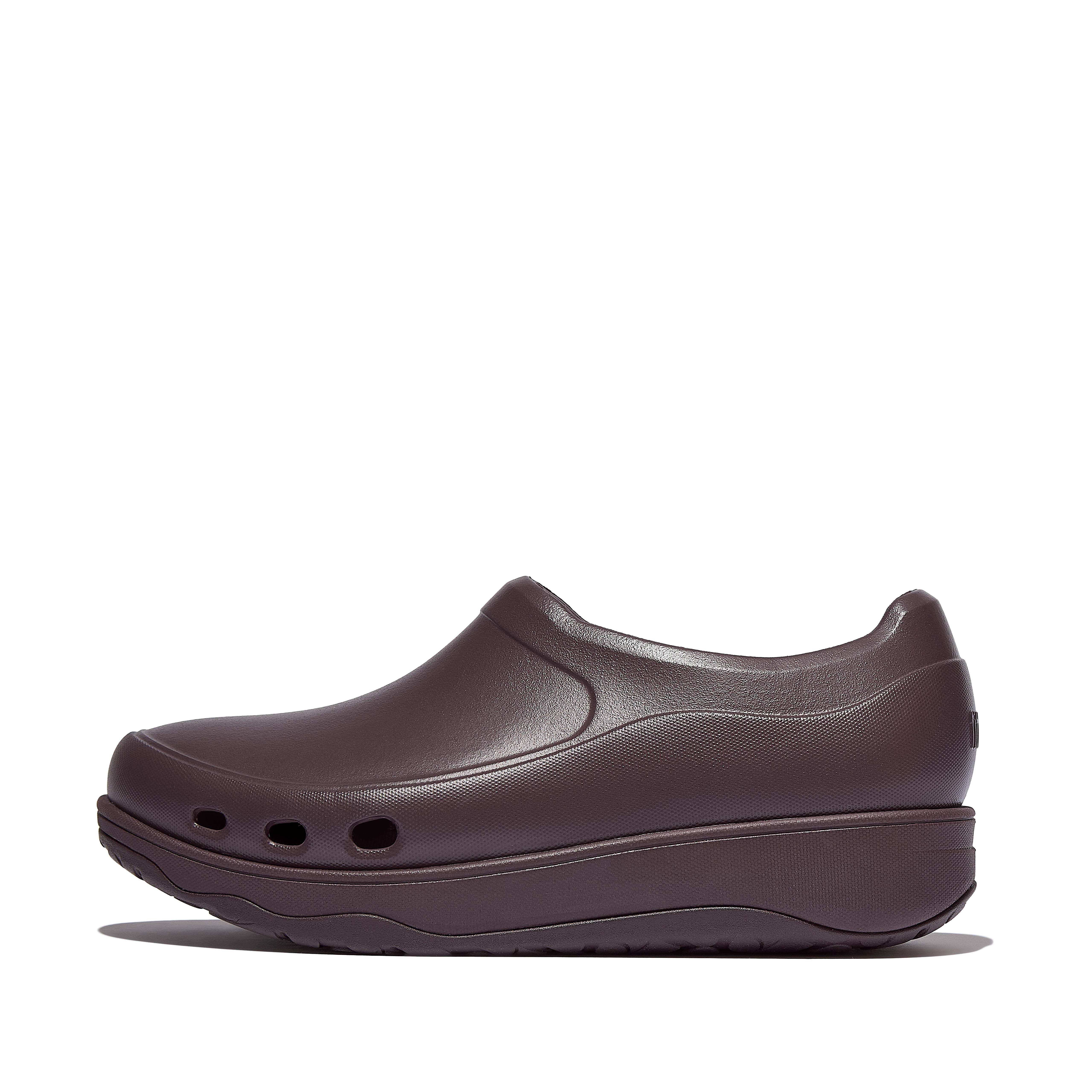 FitFlop WORK+ High-Performance Professional Clogs Eva Foam, Outlet, Plummy, Size: US 5