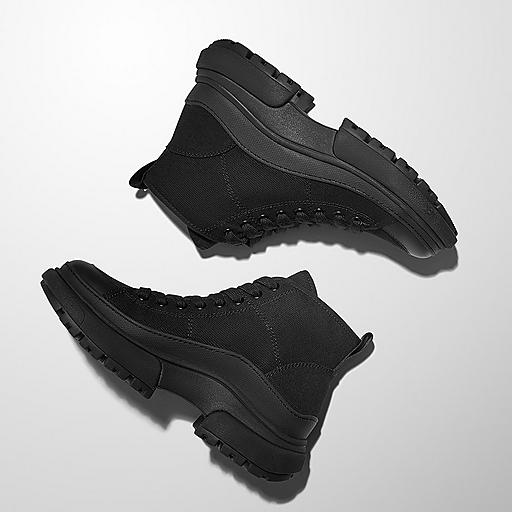 Women's Wylder Cotton-Nylon-Webbing-Rubber Boots | FitFlop US