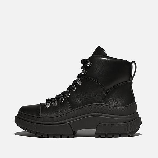 Leather hiker ankle boots on sale