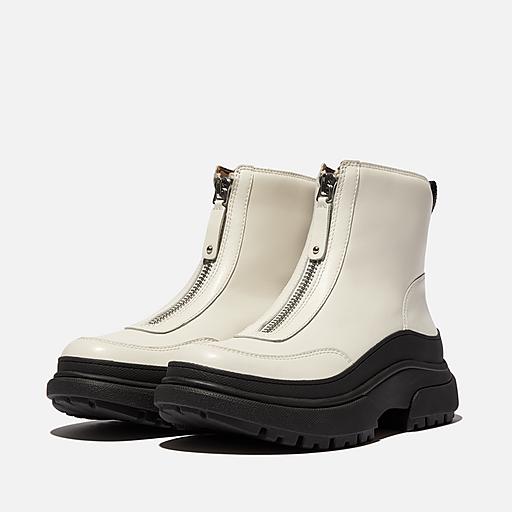 Women's Wylder Leather-Nylon Ankle Boots | FitFlop US