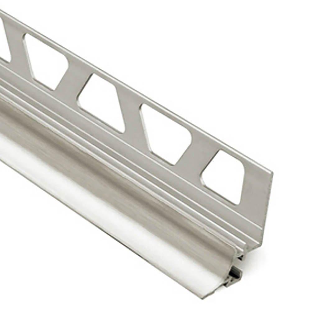 Schluter Dilex-Ahka Cove Base 3/8in. Aluminum Brush Nickel