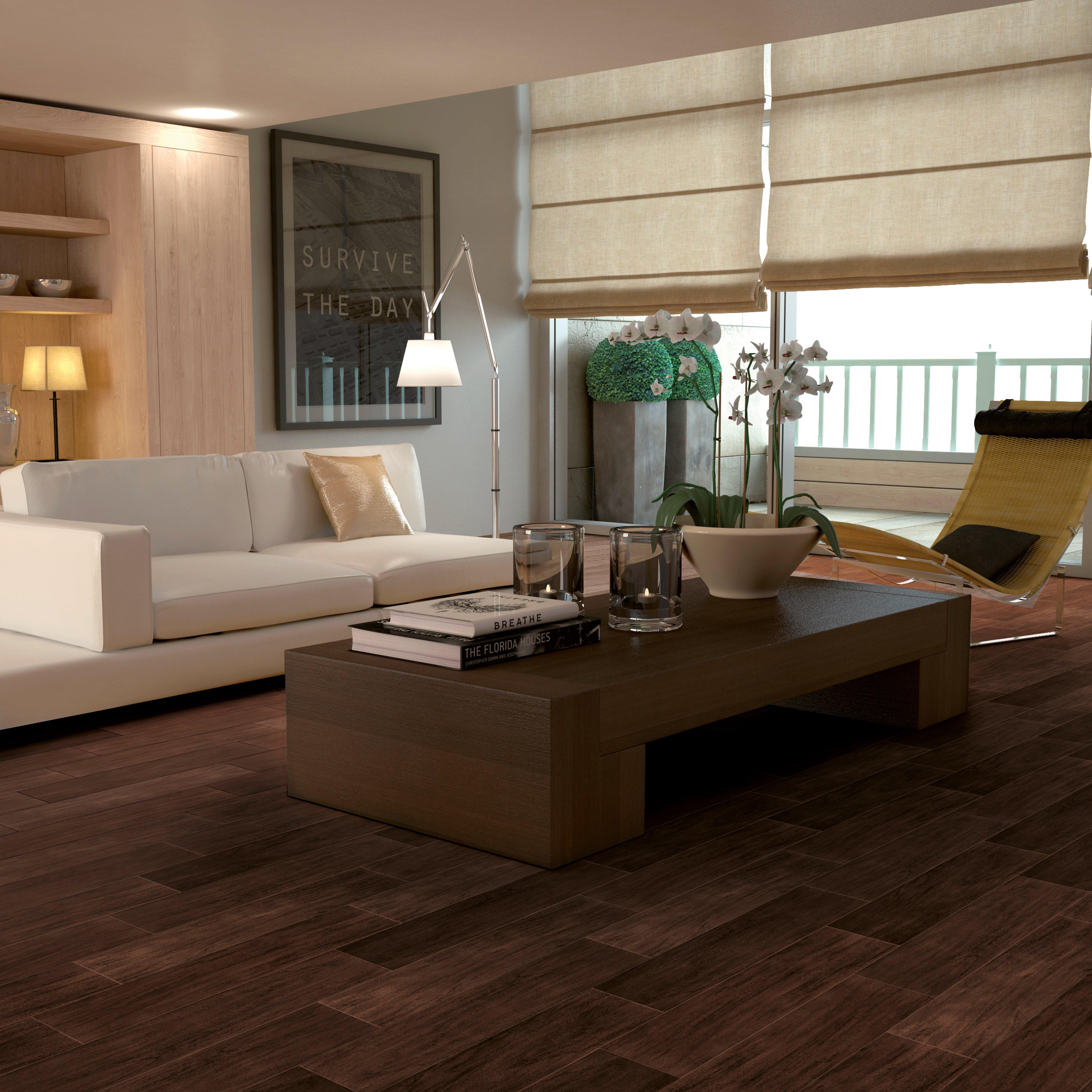 Exotica Espresso Wood Plank Porcelain Tile