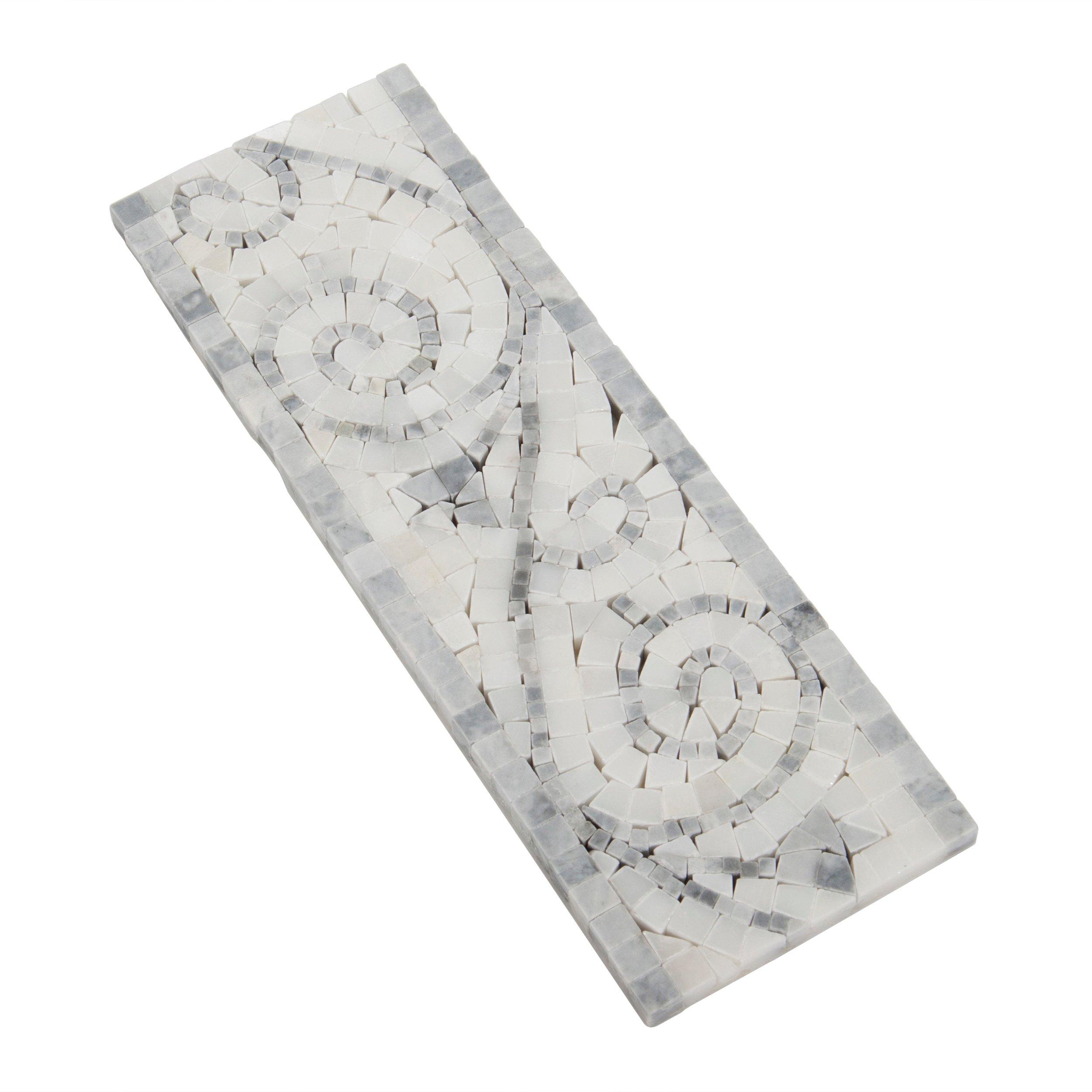 Ora Swirl Polished Marble Border