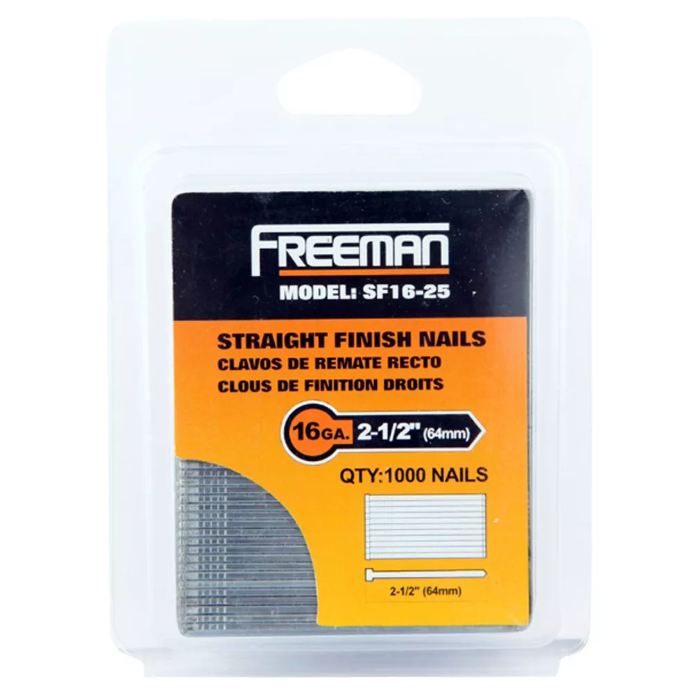 Freeman 16 Gauge Straight Finish Nail 2 1/2in. Floor and Decor