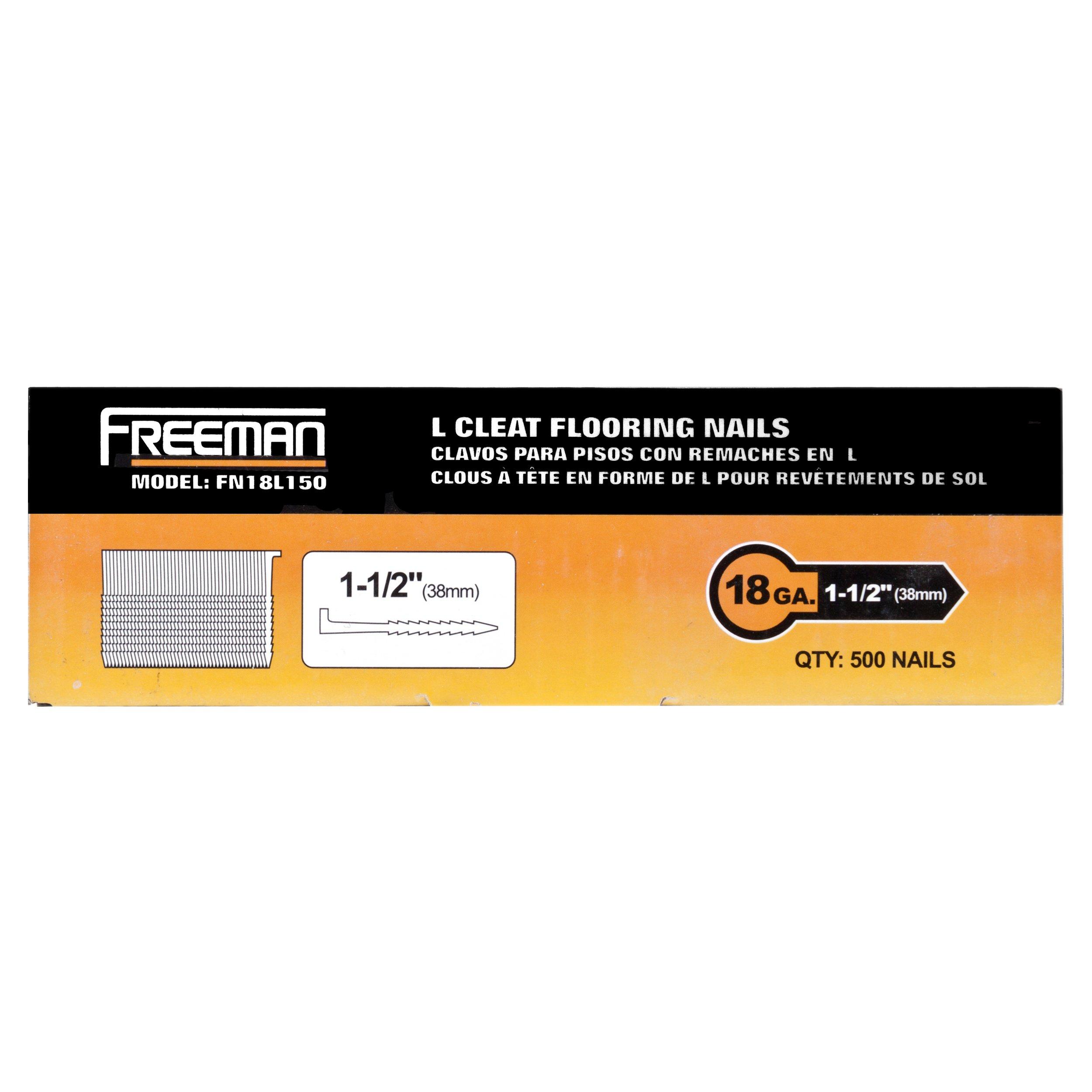 Freeman 18 Gauge L Cleat 1 1/2in. Flooring Nails