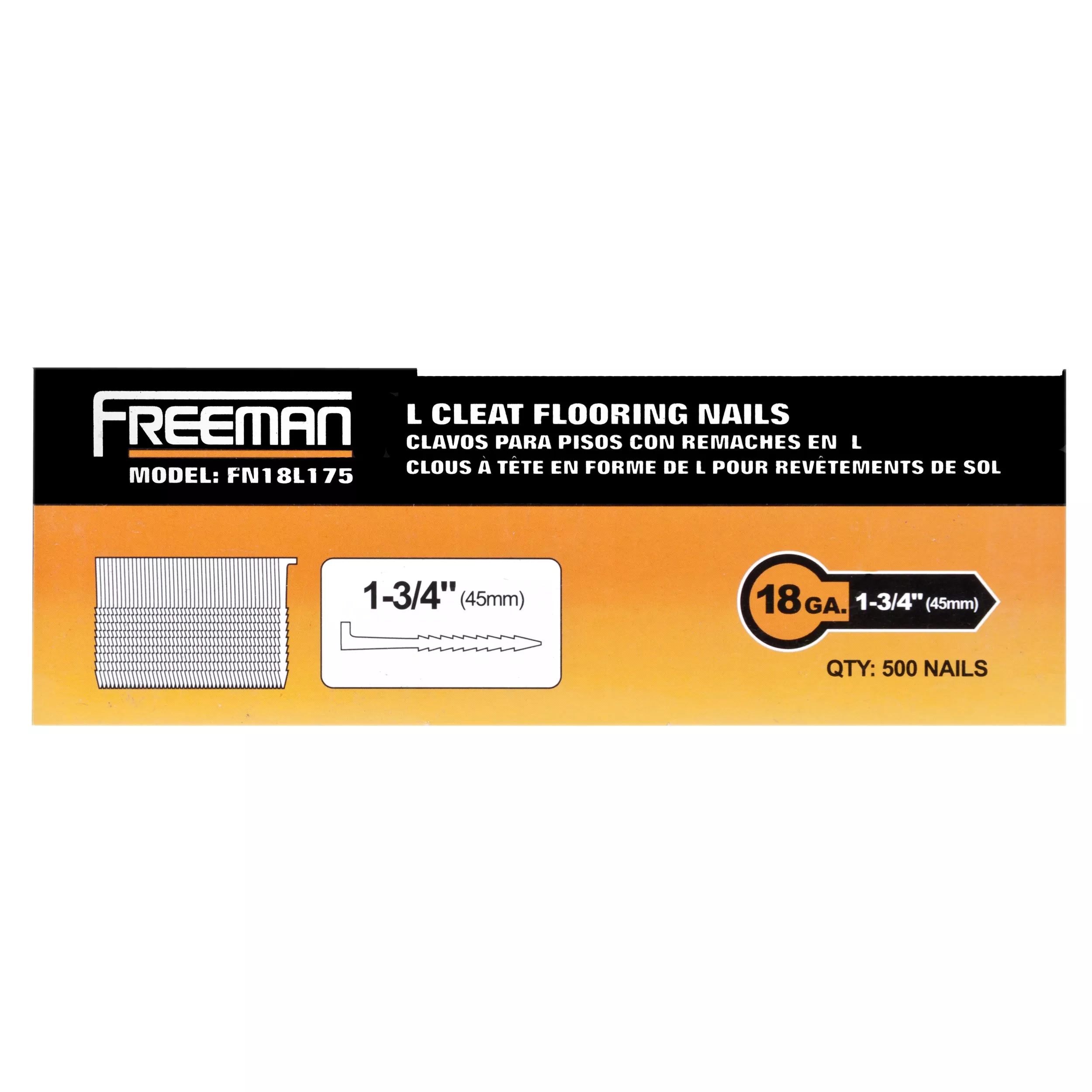Freeman 18 Gauge L Cleat 1 3/4in. Flooring Nails