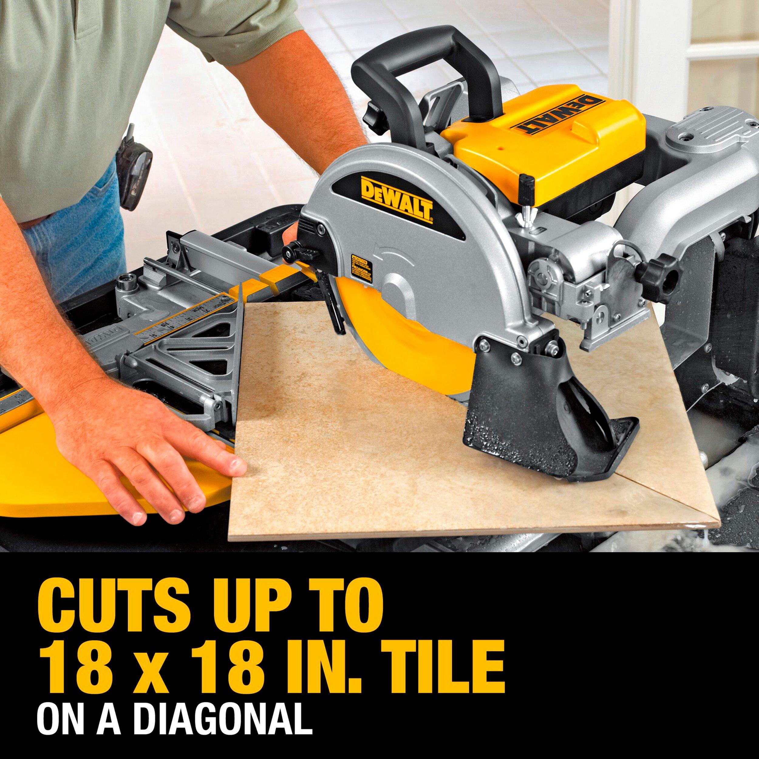 DeWalt Premium Tile Wet Saw with Stand Floor and Decor