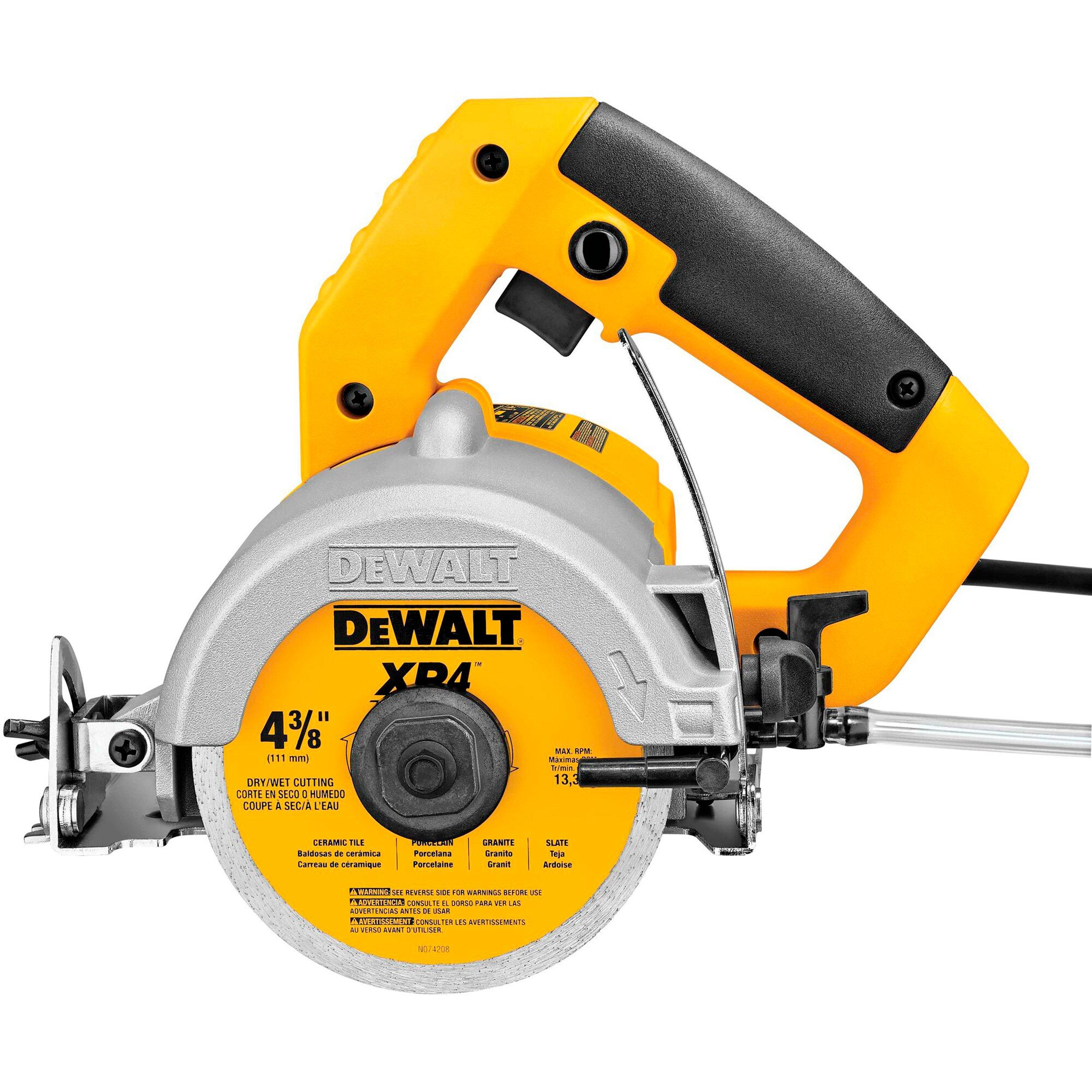 Dewalt Wet and Dry Handheld Masonry Tile Saw 4 3 8in. Power