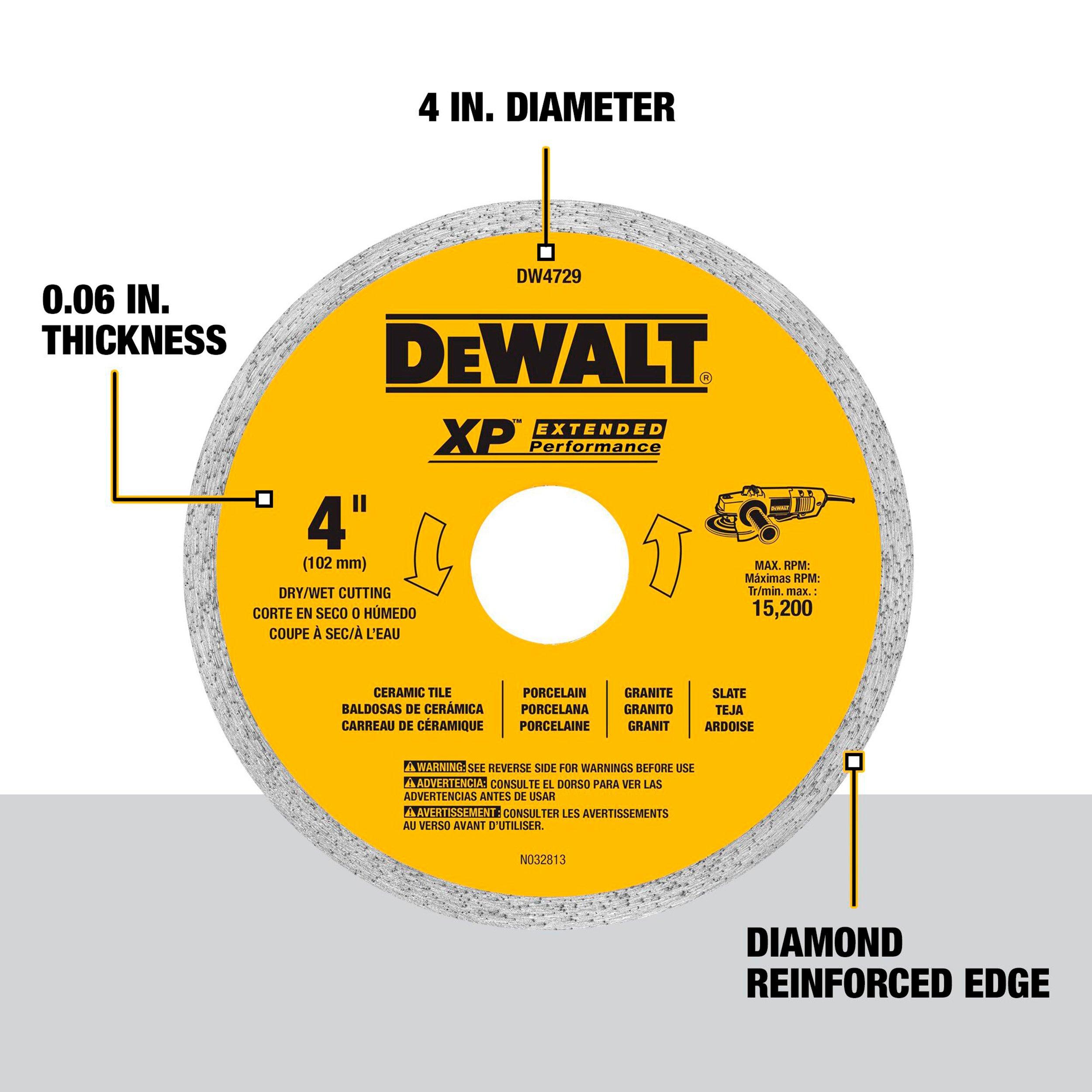 Dewalt XP 4in. Tile and Ceramic Diamond Blade
