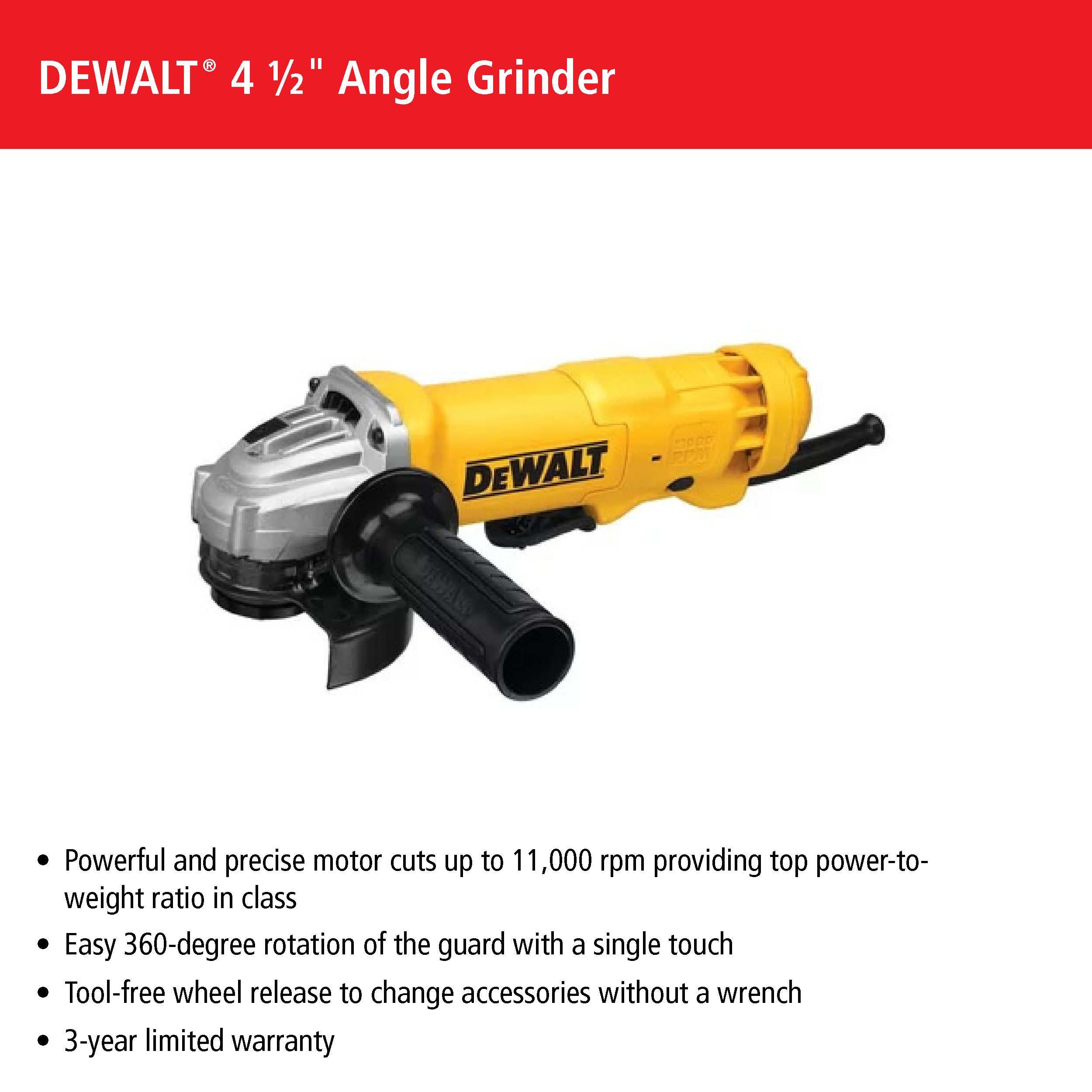 Which DeWalt Angle Grinder is the Best?