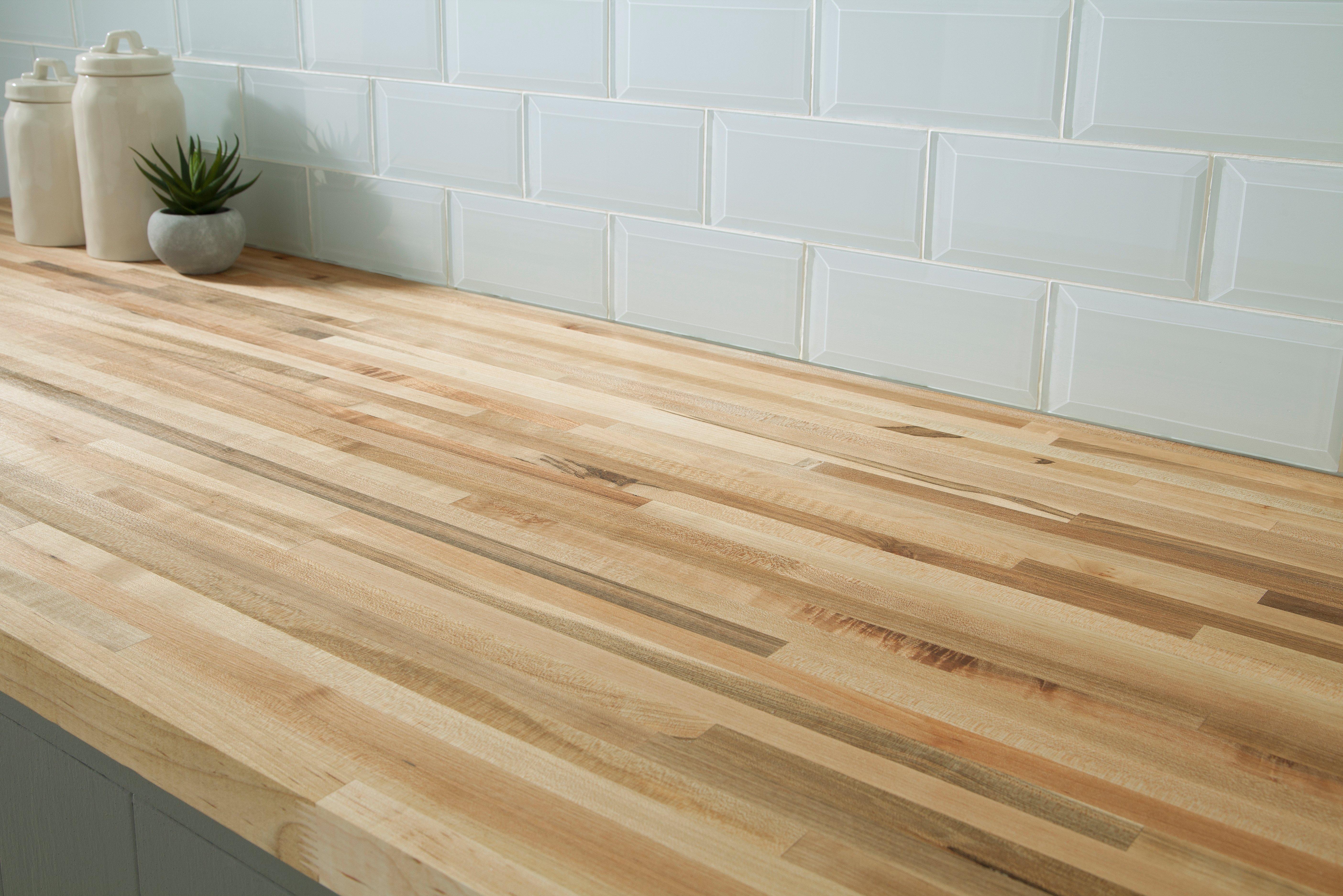 Williamsburg Butcher Block Co. Unfinished Signature Maple 12 ft. L x 4 in. W x 3/4 in. Th Butcher Block Backsplash, USD/Box 10002421