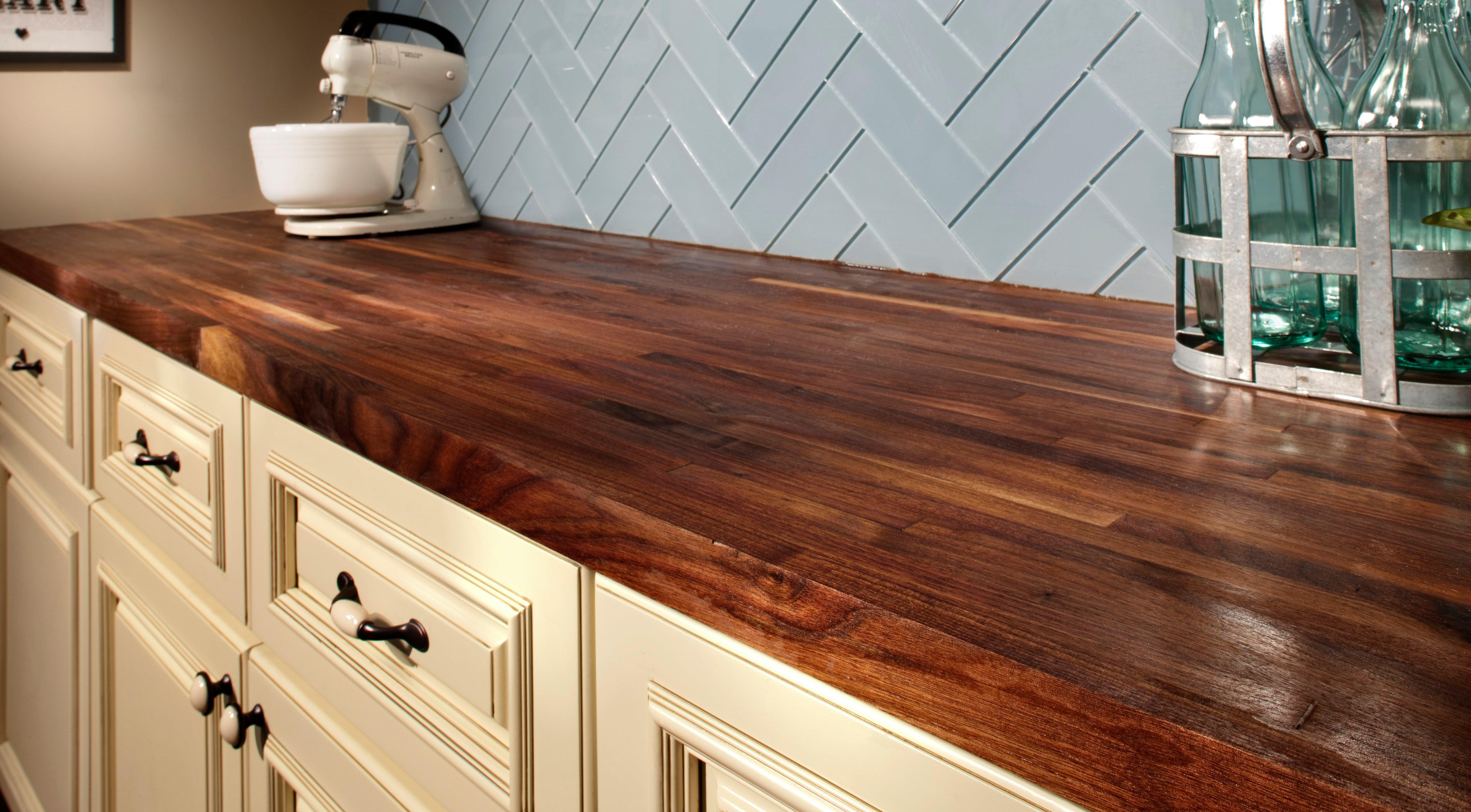 American Walnut Butcher Block Countertop 8ft. Floor & Decor