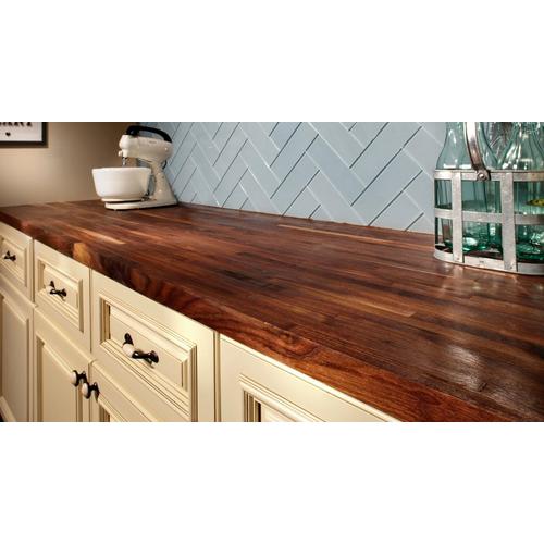 American Walnut Butcher Block Countertop 12ft 144in X 25in 100020684 Floor And Decor