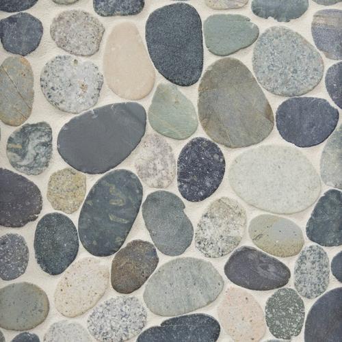 Kayan River Pebble Mosaic 12 X, Pebble Design Vinyl Flooring