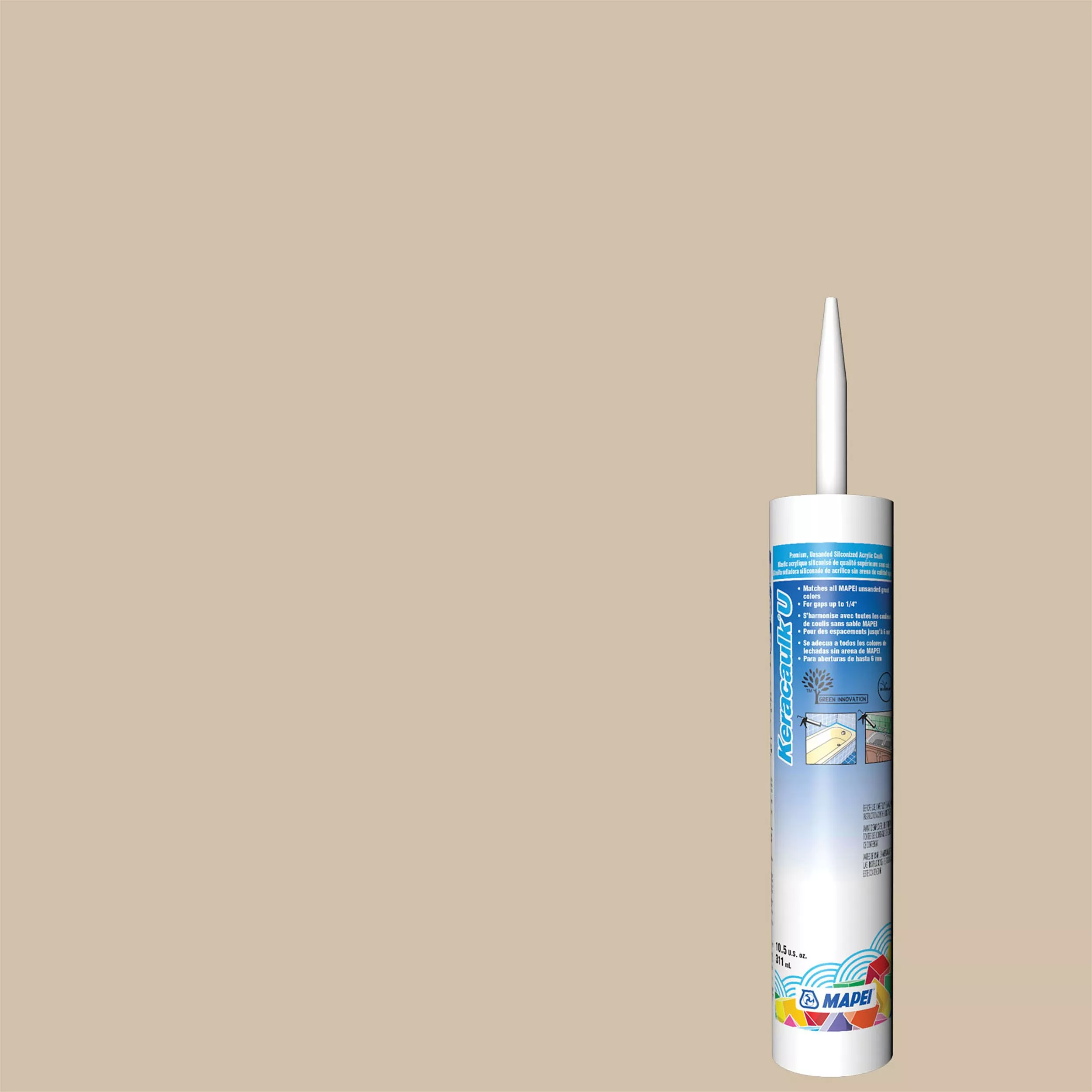 Mapei 15 Bone Keracaulk U Unsanded Siliconized Acrylic Caulk