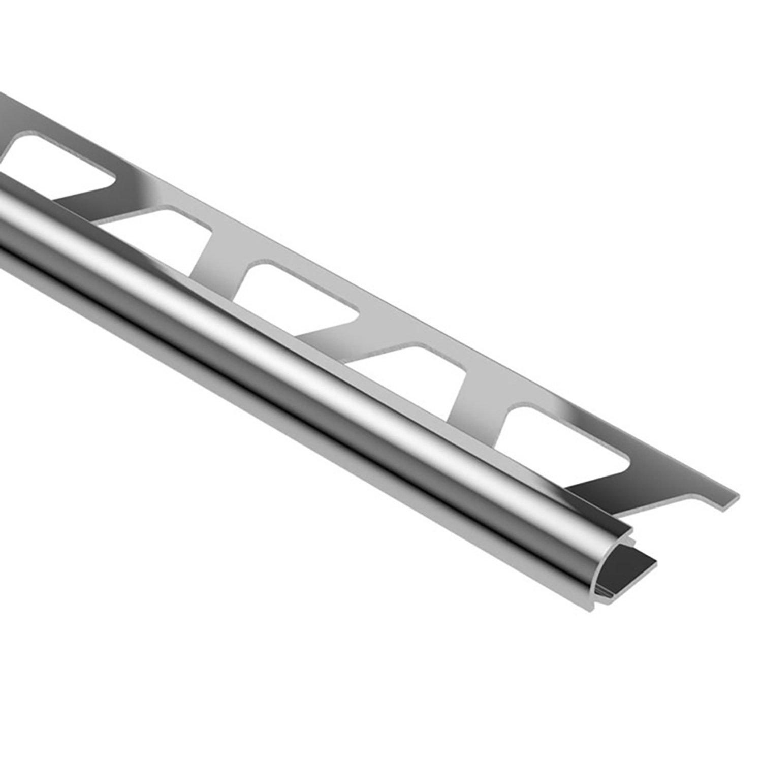 Schluter-Rondec Bullnose Edge Trim 5/16in. in Polished Chrome Anodized Aluminum