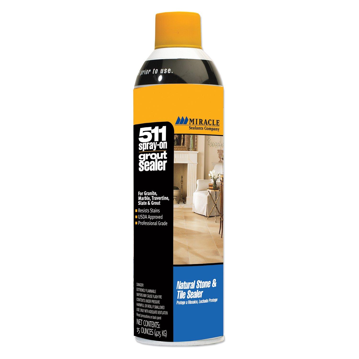 Miracle Sealants GTSS16OZ6 511 Glass Tile & Shower Door Sealer Spray, 16 oz  