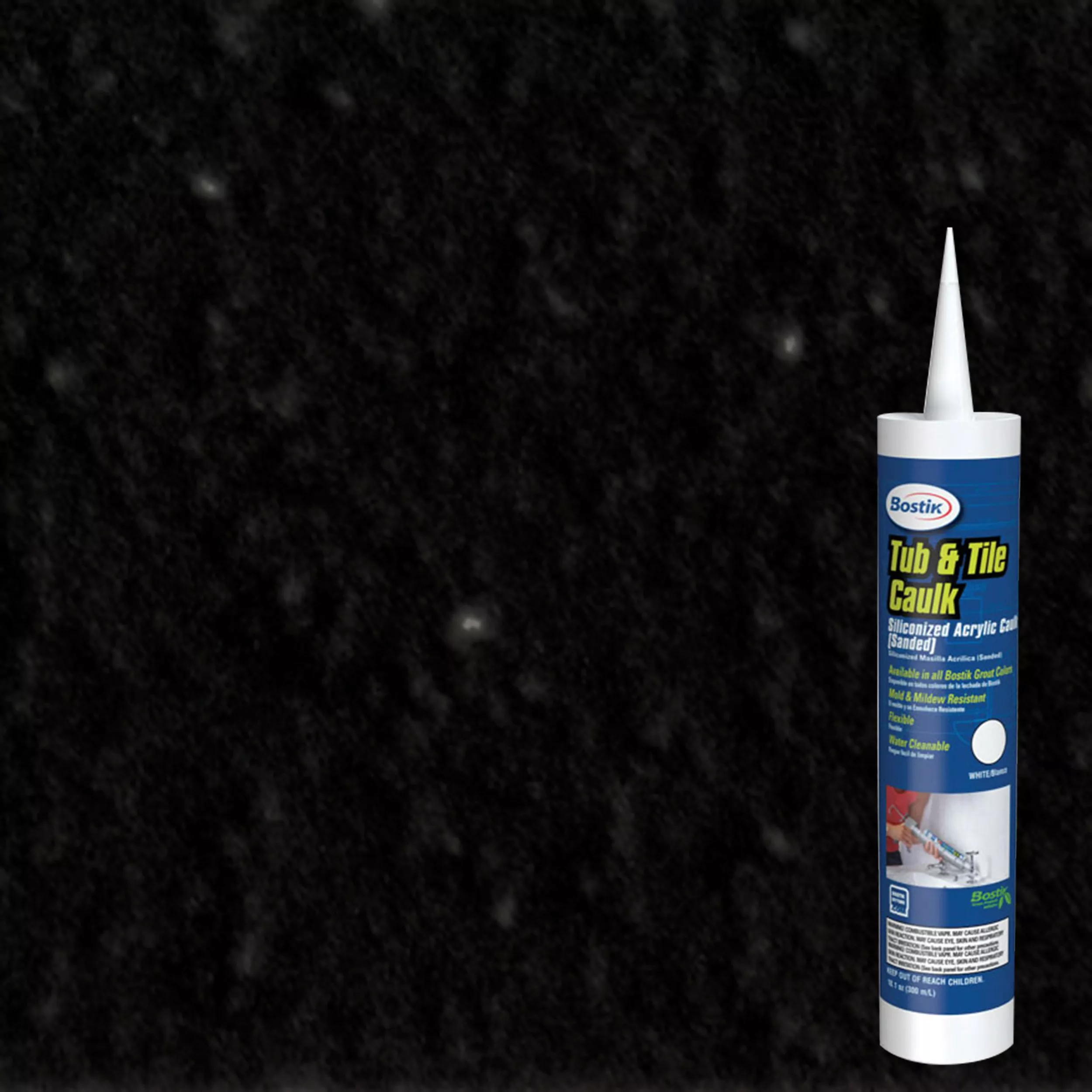 Bostik Charcoal Black Tub and Tile Sanded Caulk Floor and Decor